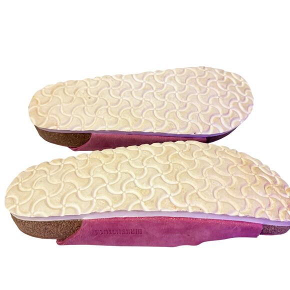 Sparkly Pink BIRKENSTOCKS fully Adjustable in Great Condition SZ 9 - Picture 4 of 8